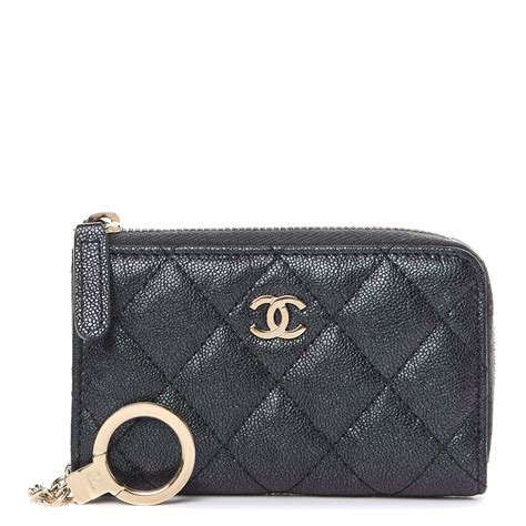 chanel key ring replica|chanel zipped key holder.